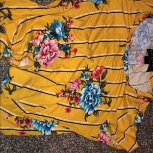 Cute yellow floral shirt